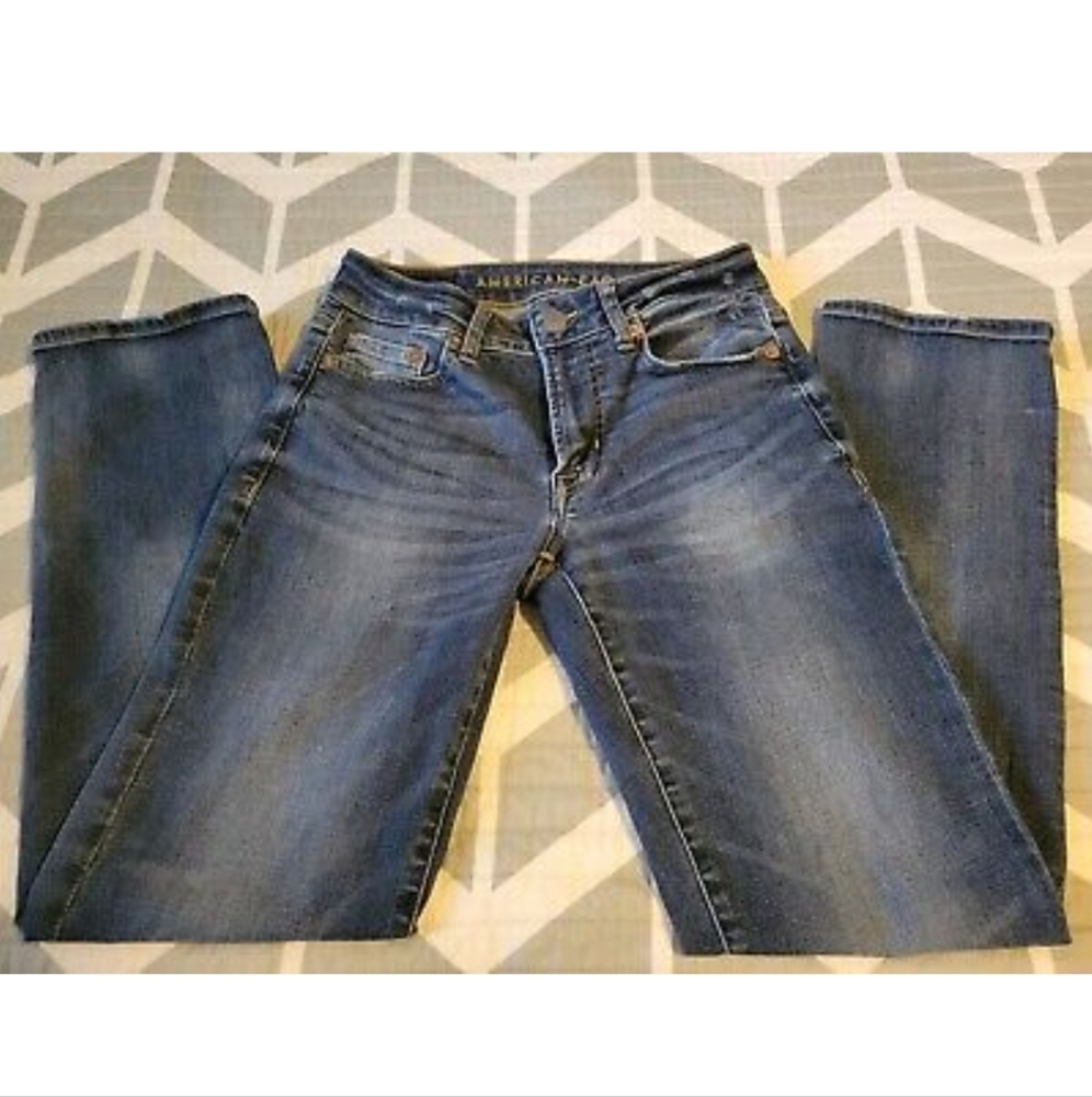 American Eagle Next Level Flex Original Straight Dark Wash Jeans Men's 26x30
